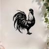 Modern Rust-Resistant Iron Rooster Wall Art for Farmhouse, Garden & Holiday Decor