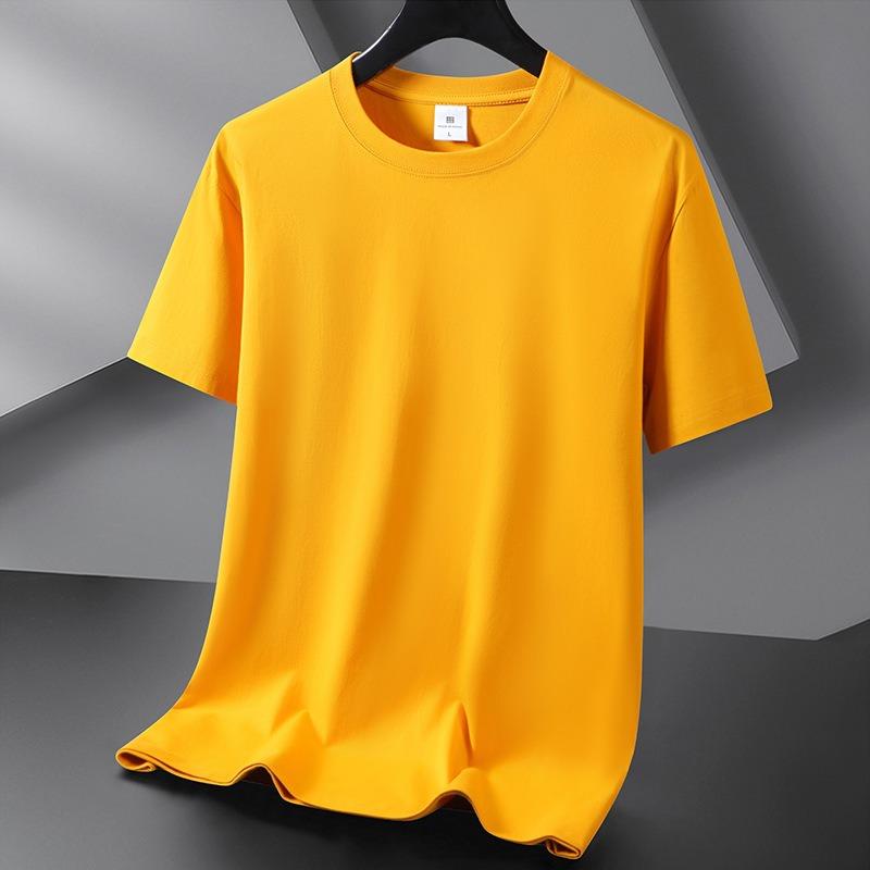 QICED Men's Fashion Casual Summer Spring O-Neck Short Sleeve Blouses & Shirts Casual Chic