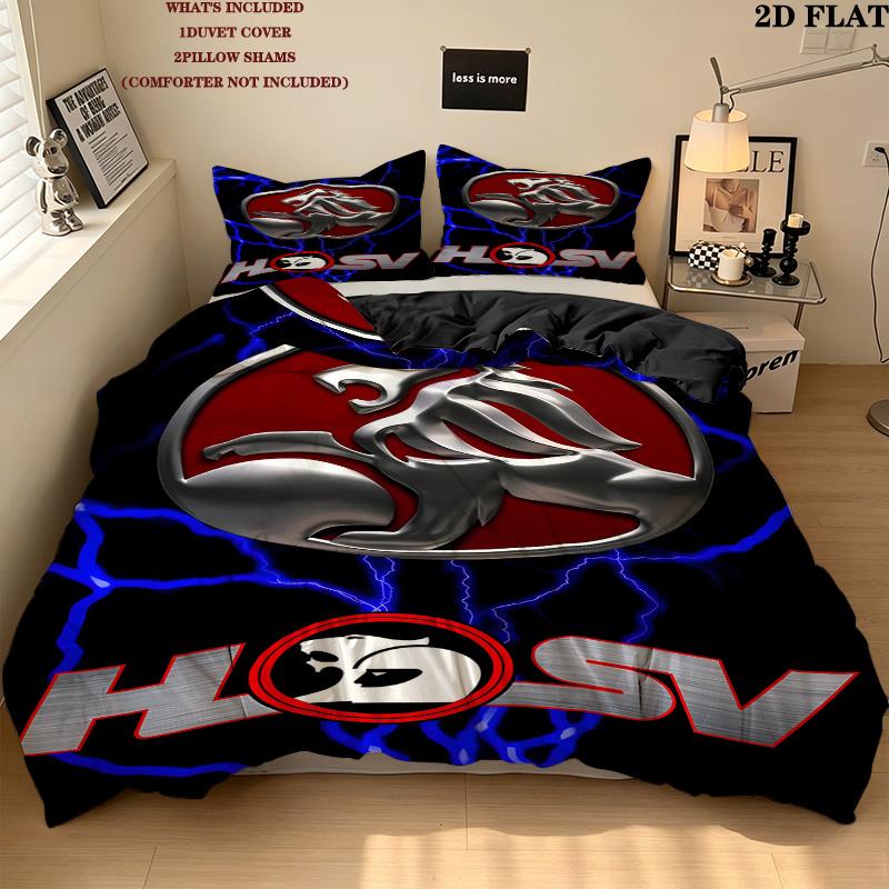 Holden Pattern Bedding Quilt Set Quilt Cover Pillowcase Home Birthday Gift(1 * duvet cover + 2 * pillowcase, without core)