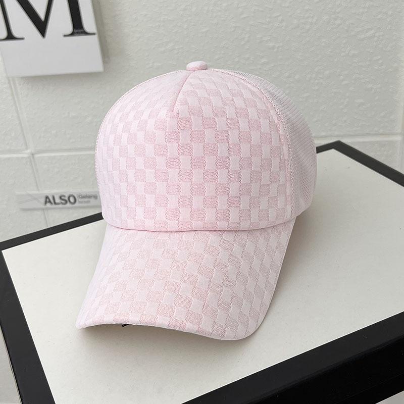 Versatile Checkerboard Duck Tongue Net Hat Summer Casual Sunshade Sun Hat Fashion Face Show Small Sports Baseball Cap