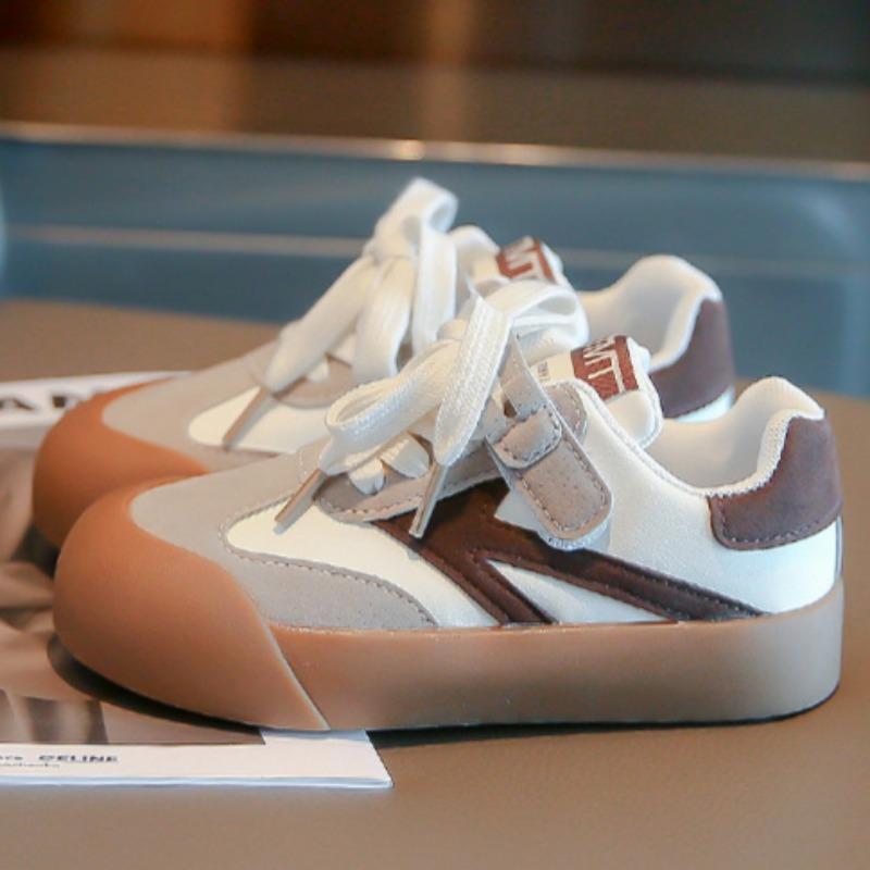 

Немецкие кроссовки для детей 5-10 лет, корейские ретро-кеды, мягкая подошва, повседневная обувь для студентов 35 серый