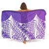 Polynesischer Damen-Sarong Hawaiianisches Strandparty-Schal Winddicht Sonnenschutz Einteiler Samoa Blumendruck