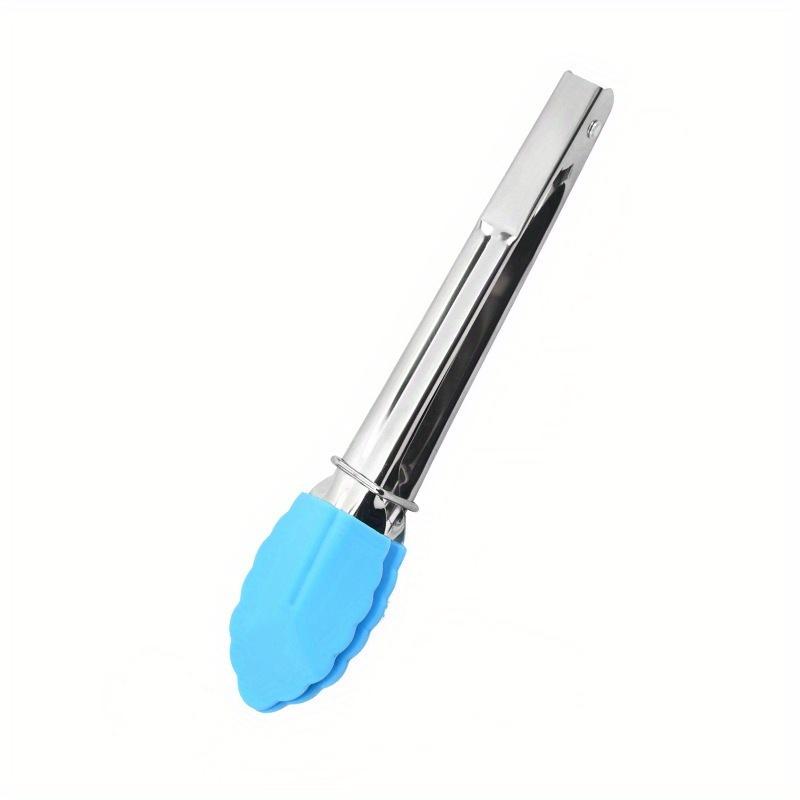 1pc Stainless Steel Kitchen Tongs, Multicolor Cake Sandwich Bread Food Tongs, Steak Salad Fruit Clips, Tools For Milk Tea Coffee