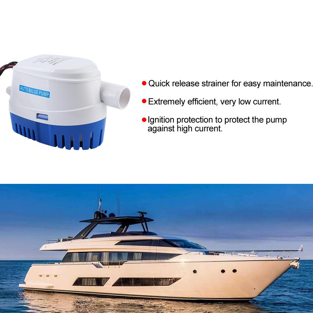 Pompă de santină submersibilă automată 12V 950gph Accesoriu marin pentru barcă