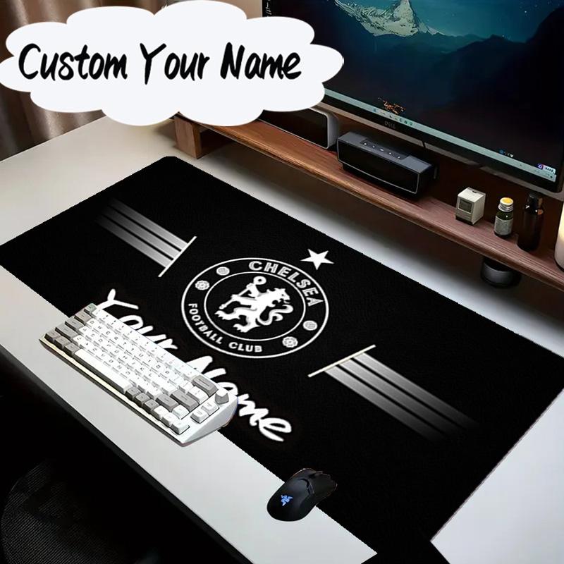 Custom Name Mouse Pad Chelsea Back-to-back Champions Mouse Pad, Gaming Mouse Pad, Keyboard Pad, Desk Decor for Computer Notebook Fan Birthday Gift