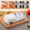 SHARPAL 198H Electric Knife Sharpener - 3-Stage Professional Knife Sharpening System with Diamond Wheel, Ideal for Double-Edged Straight-Edge and Serr