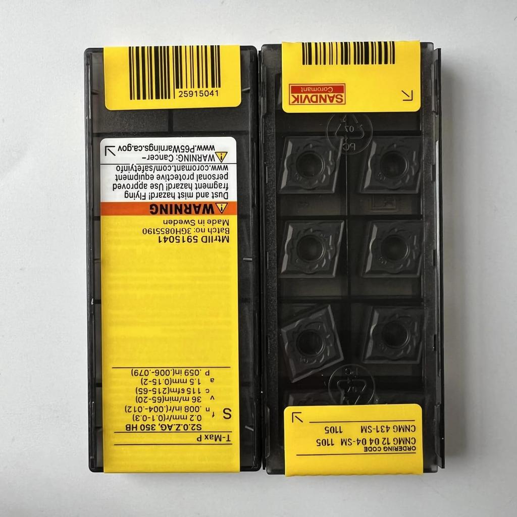 Original Sandvik / CNMG120404-SM 1105 /CNC lathe carbide blade tool 10 Pcs