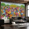 Moshi Monsters Wall Tapestry Aesthetic Wall Hanging Printed Fabric Blanket Decorative Tapestries for Bedroom Living Room Home Decor