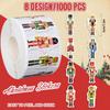 Christmas Stickers Bulk 500 Pcs Nutcracker Paper Decals Scrapbook Pack Journal Diary Laptop Decal Cars Bumper Decor Xmas Gifts