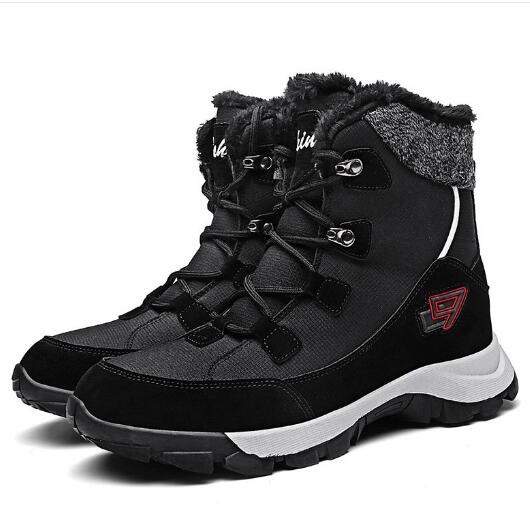 

Путешествия альпинизм пеший туризм большой размер пара зимние ботинки досуг спорт зимние теплые ботинки 35-47 M1108 47 чёрный