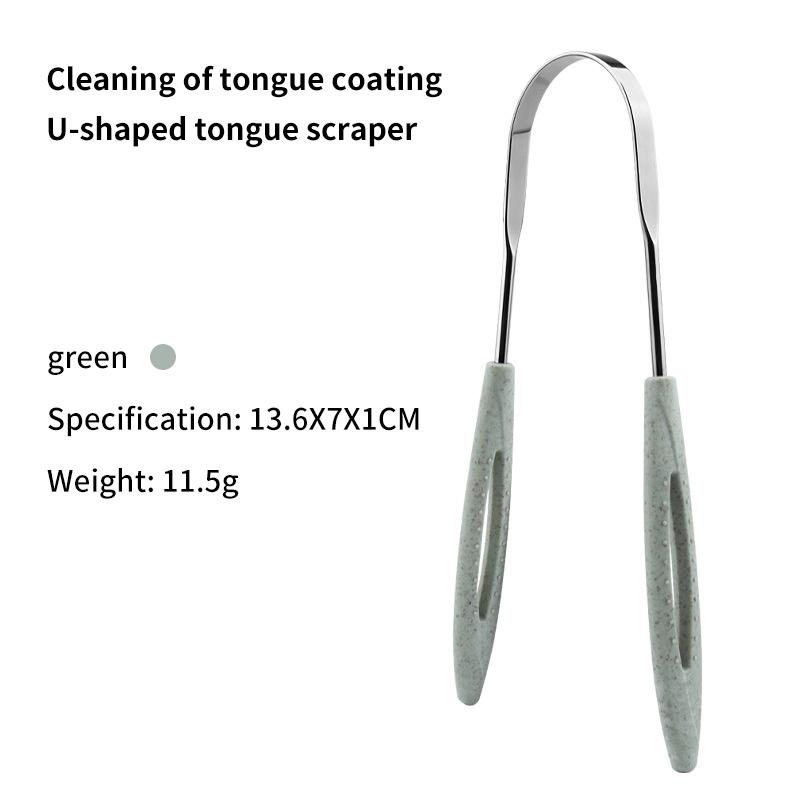 Premium 1Pcs Metal Tongue Scraper Cleaner For Adults, Portable Stainless Steel Tongue Scrapers Brushes For Removing Bad Breath