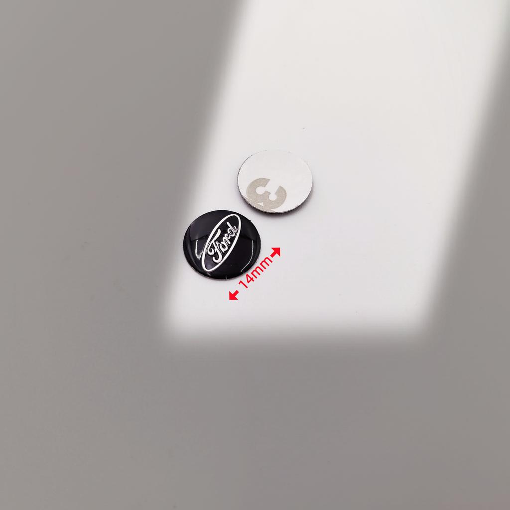FDIF2 2pcs Ford logo Car Remote Key Logo Sticker 14mm 16mm 18mm 18.7mm 21mm Emblem Auto Key Badge Decal Logo Key Fob Decoration