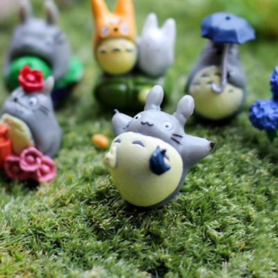 New Anime Totoro Figure Cartoon Pvc Mini Statue Cute Action Model Toy Room Ornaments Kids Charm Collection Birthday Gifts Doll
