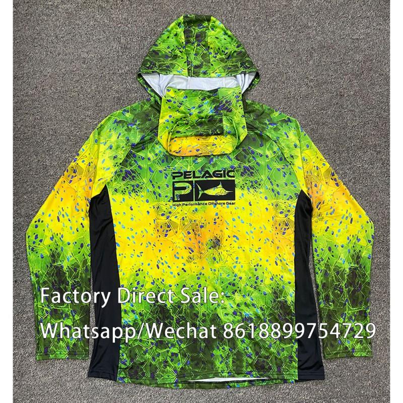 HUK Fishing Shirts Clothes Sun-proof Quick-drying Long-sleeved Round-neck Men's Women's