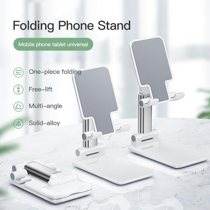 Live Phone Stand Multifunctional Telescopic Folding Mini Phone Holder Foldable Mobile Phone Bracket Desk for Iphone Ipad Xiaomi Huawei Samsung Tablet