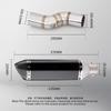 Exhaust System Suitable for Benelli TRK502X  502X and  Series Motorcycles, Full System Mid-section Pipe from 2019-2020-202