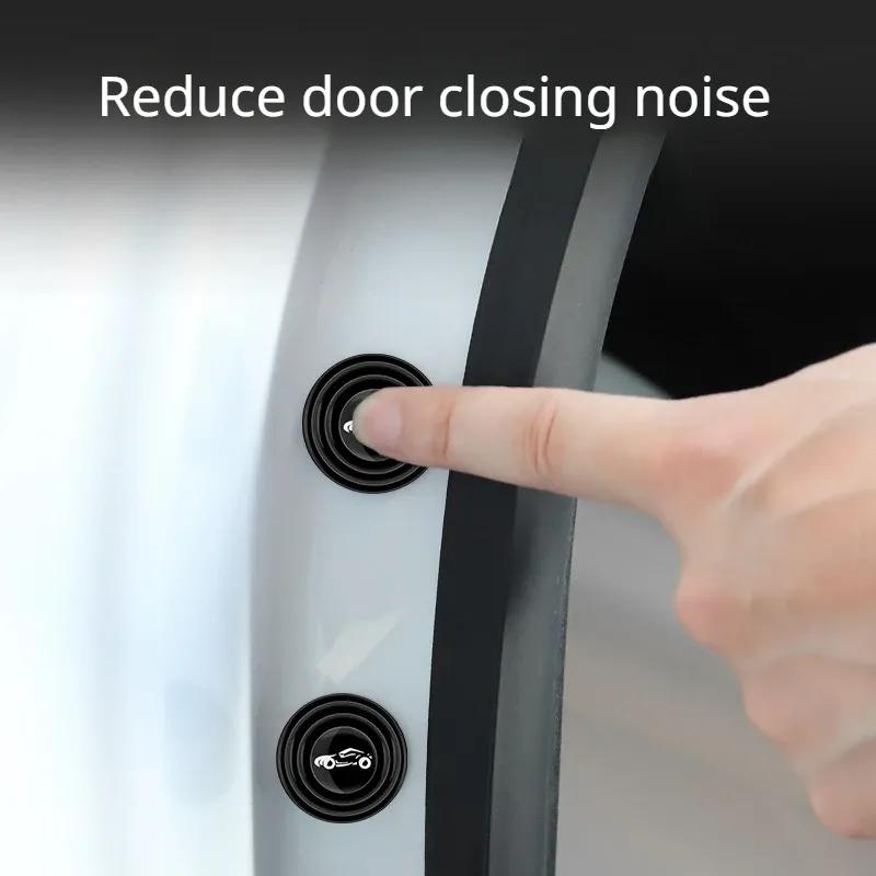 For Tesla Model 3 Y S X Car Door Shock Pad Anti-collision Closing Anti-shock Protection Soundproof Silent Trunk Buffer Gasket