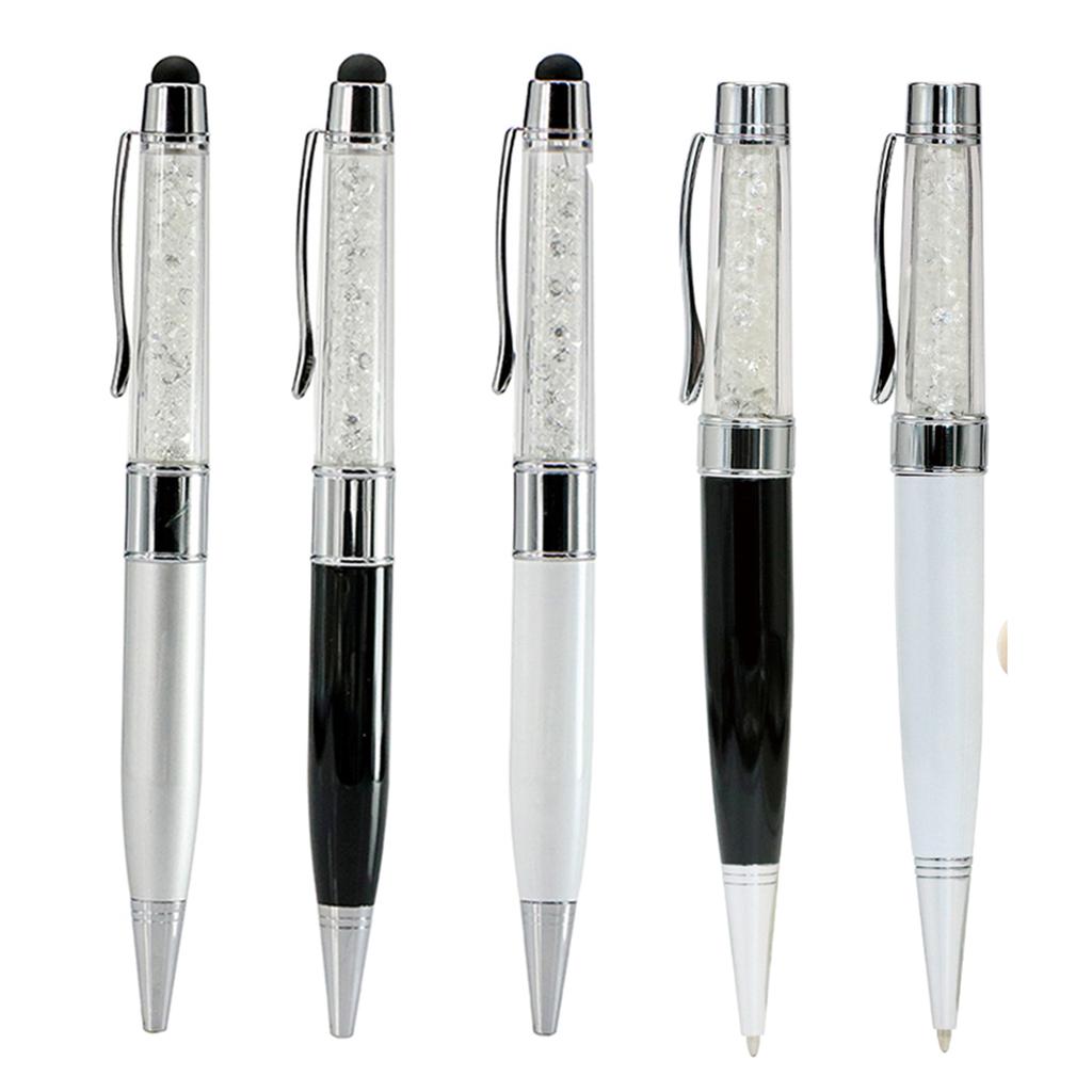 Crystal Diamond Ballpoint Pen USB Flash Drive 128GB USB 2.0 Pendrive 64GB USB Flash Memory 8G 16GB 32GB 256G USB Stick Pen Drive