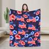 4. Juli USA Warme Weiche Decke Dekorative Plüsch Bettwäsche Überwürfe Mode Sofa Sessel Flanell Tagesdecke Schlafsofa Abdeckung