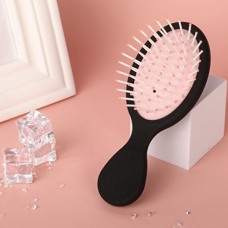 Portable Macaron Air Cushion Massage Comb for Students - Compact Beauty Hair Tool