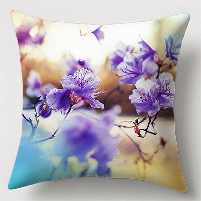 Floral Blossom Patterns Doublesided Printed pillow cover Short plush Suitable living rooms bedrooms sofas throw cushion cover