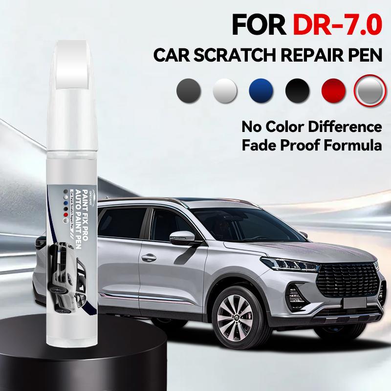 

For DR 7.0 Car Paint Repair Pen Touch Up Scratch Remover DIY Auto Accessories Black Red White срібний