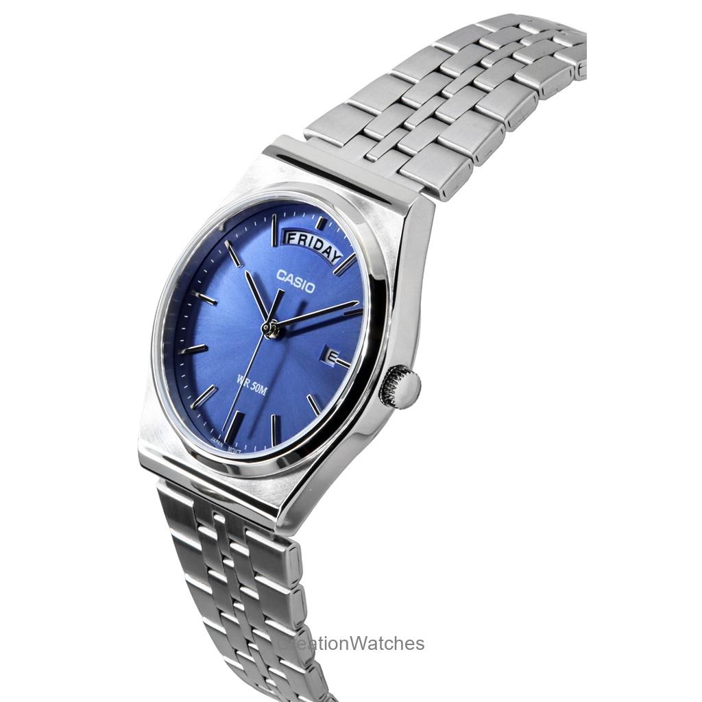 Casio Standard Analog Stainless Steel Blue Dial Quartz MTP-B146D-2AV Men's Watch