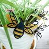M-12pcs 3D Double Layer Bees Wall Stickers Living Room Wedding Party Decoration Kids Room Household Decor DIY Wall Art Stickers