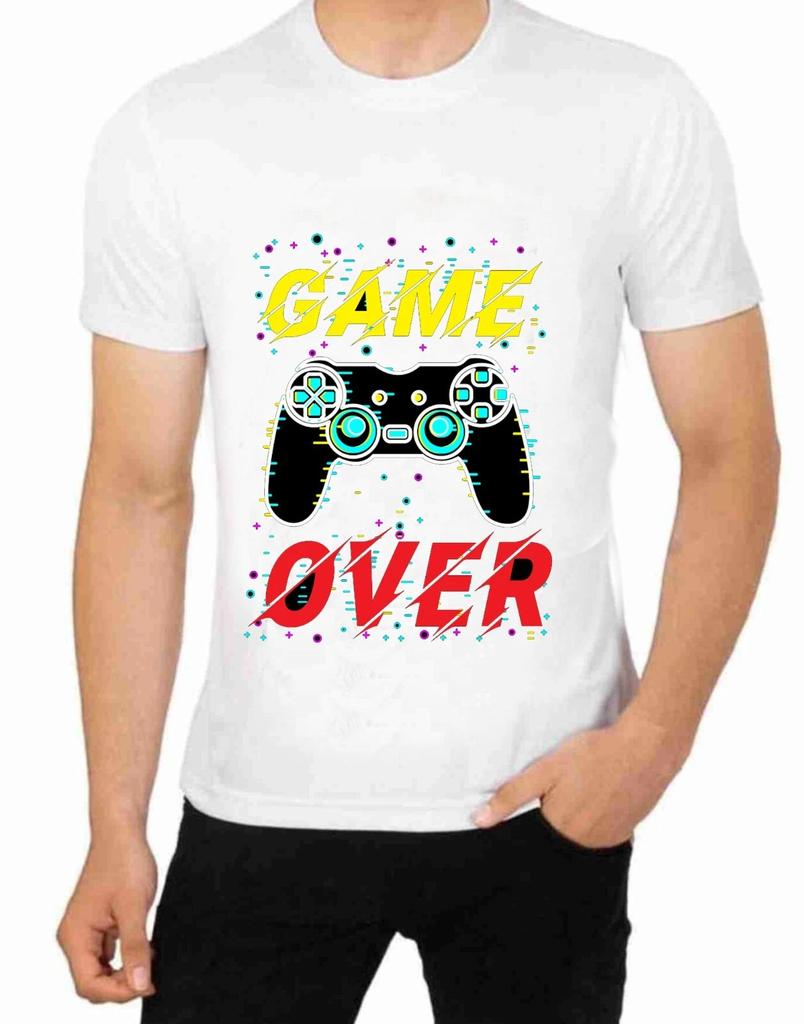 Gaming Gamer T-Shirt Character Art Try Eat Sleep Repeat Nerd Computer Play Games