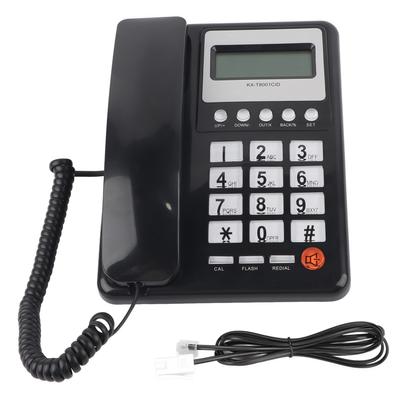 KXT8001CID Corded Telephone Caller ID Semi Hands Free Clear Display Office Telephone for Home Hotel Office(Black )