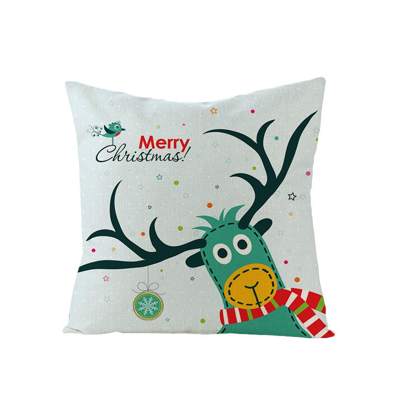 Christmas Single Pillowcase Car Sofa Cushion Cover Home Decor Pillowcase