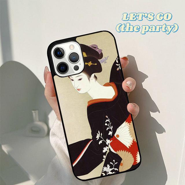 Japan Geisha japanese Geisha girl Phone Case Cover for iPhone 17 Air 16 16e 15 12 11 13 14 Pro Max Apple Plus Coque
