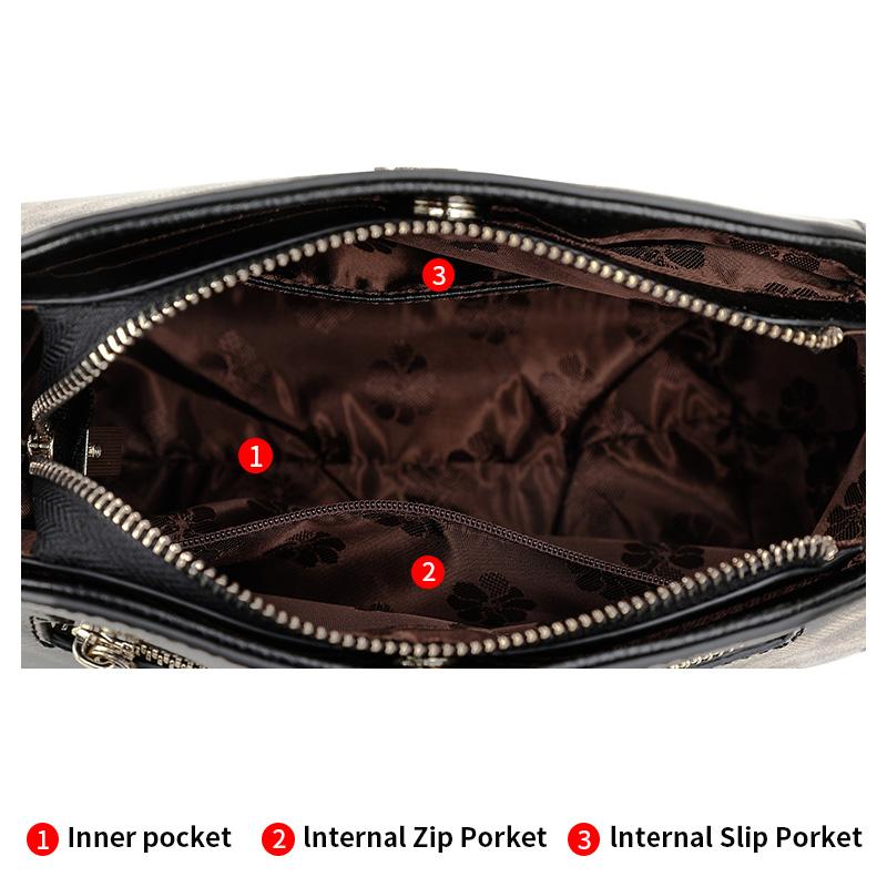 Aidrani Módní dámská taška s leopardím vzorem na jedno rameno, šikmá, kulatá mini taška z hovězí kůže