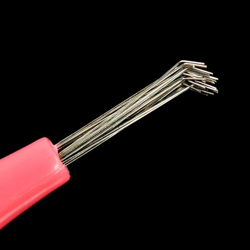 Čistič hřebenových kartáčů Čistič Odstraňovač Zabudovaný kosmetický nástroj Plastová rukojeť Háček na čištění hřebenů Salon Kadeřnické nástroje Barber