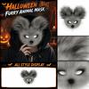 Plush Half Face for Halloween Costume Role Play Accessory
