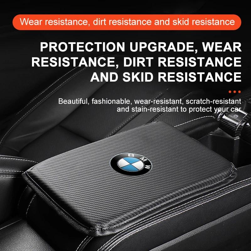 Tappetini per Scatola Bracciolo Auto Pelle Coperture per Console Centrale Accessori Per BMW E46 E39 E90 E60 E36 F30 F10 E34 E30 F20 E92 M3 M4 M5 X6