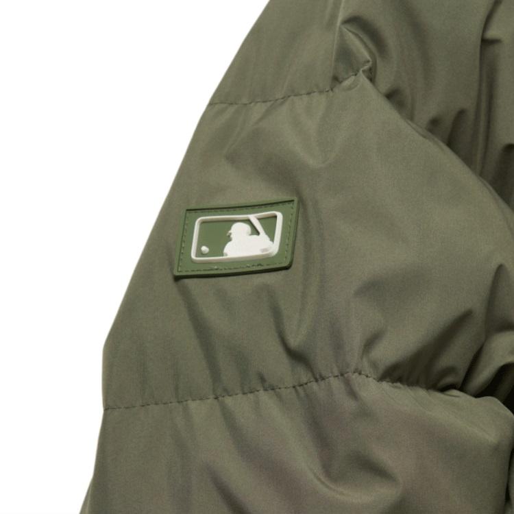 New MLB Base Logo Down Jackets Unisex Green 3ADJJ0316-50KAS
