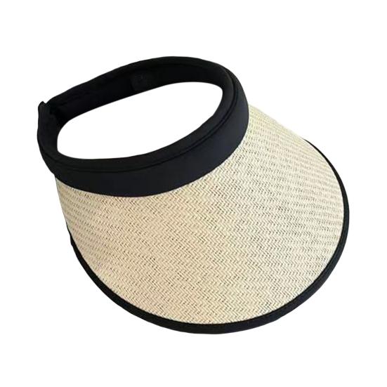 Summer Lightweight Sun Hat, Foldable Straw Hat with Hollow Top And Rear Headband, UPF50+ UV Protection Hat for Travel Beach