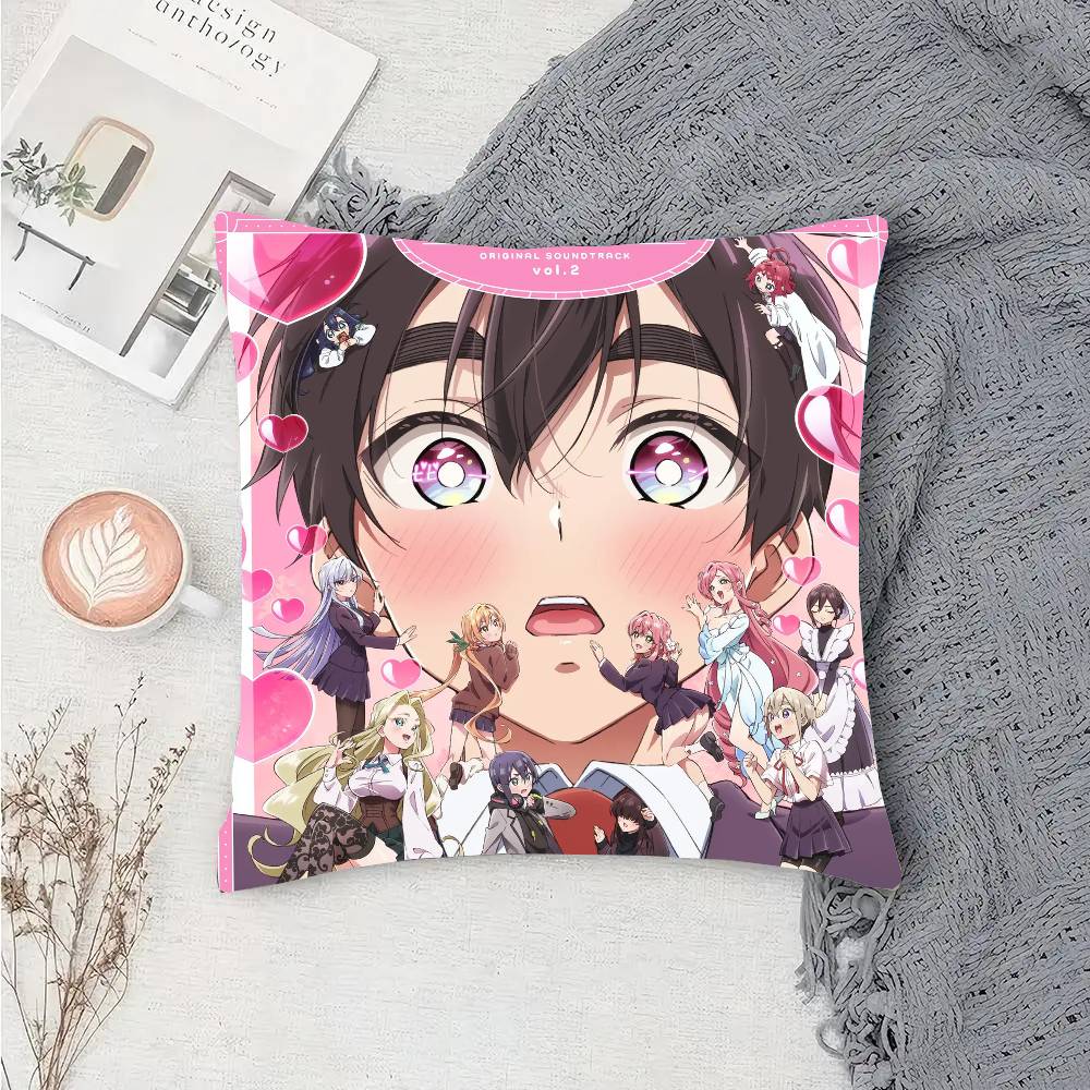 The 100 Girlfriends Who Really, REALLY Love You Anime Pillow Case Sofa Cushion Cover Room Home Decorati