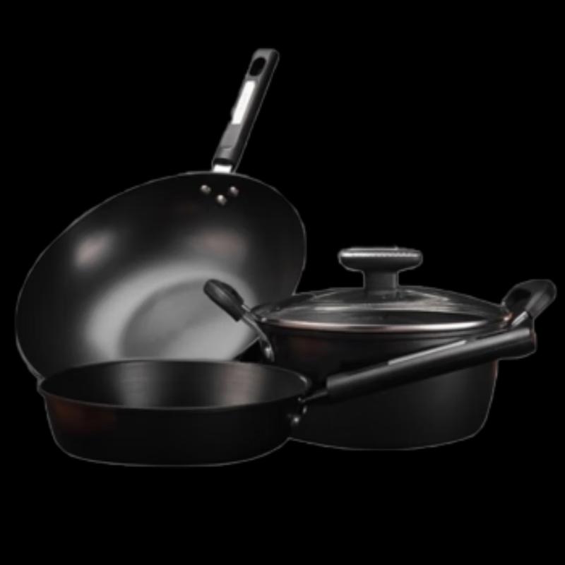 Shibazi Zuo Jia Mei Handmade Cookware 3-Piece Set