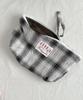 Nuaname Black Sesame Check Pattern Pouch
