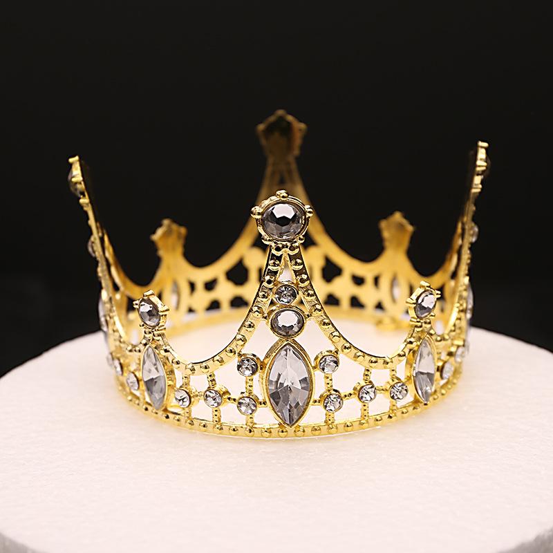 

Детская корона тиара принцесса день рождения шоу подиум детская корона круглая золотая представление аксессуары для волос свадебные аксессуары