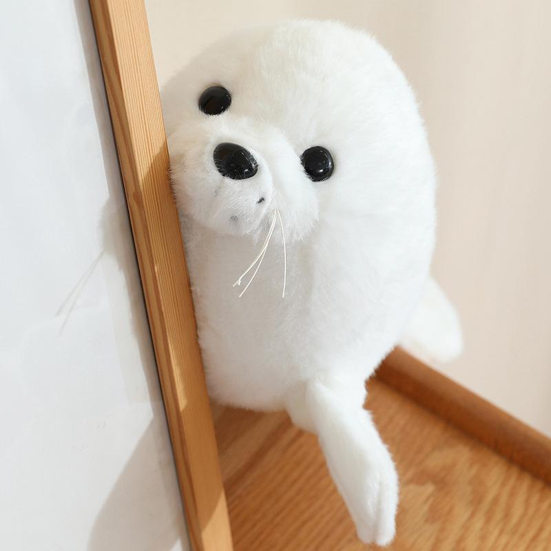 Cute Cartoon Marine Animal Plush Toy Dolphin Whale Shark Seal Killer Whale Children's Doll Creative Doll