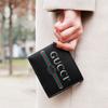 Gucci Logo Bi-Fold Wallet Black Men Wallets 496309-0GCAT-8163