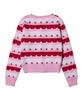 YOUHEE Star Stripe Cardigan Pink