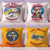Los Pollos Hermanos Cushion Cover Plush Fabric Soft Double-Sided Printed Sofa Pillow Case Colorfast Home Decor Gift