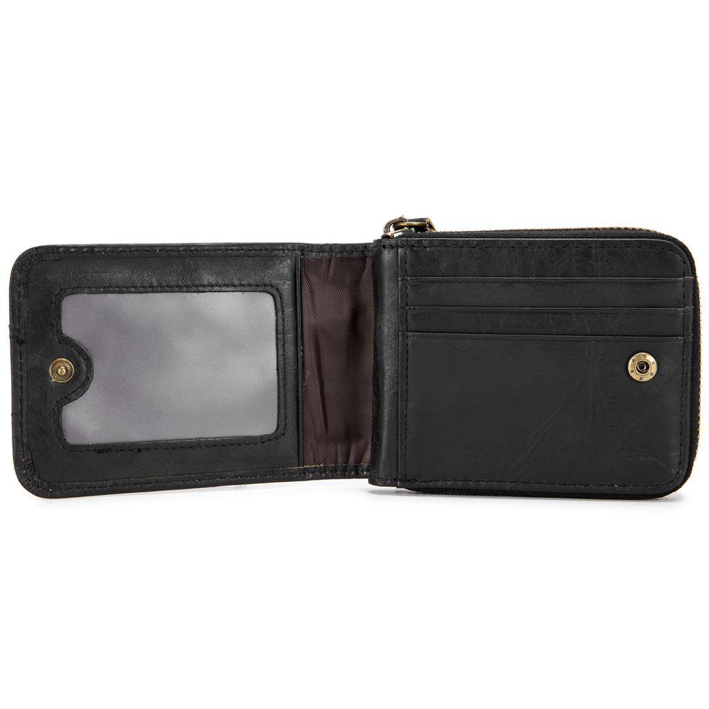 Leather Bifold Wallet for Men Travel Purse Pouch Gift