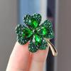 Fashionable And Minimalist Four Leaf Clover Women'S Brooch, Anti Glare Fixed Clothing Accessories Jewelry