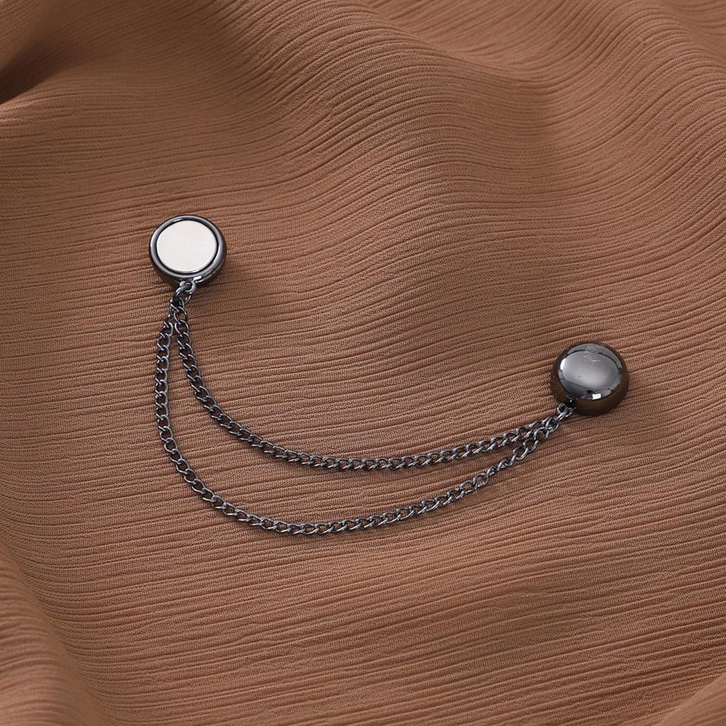 Magnetic Buckle Fashion Jewelry for Women Sweater Shawl Clips Long Chain Scarf Collar Pin for Women Girl Clothing Dress