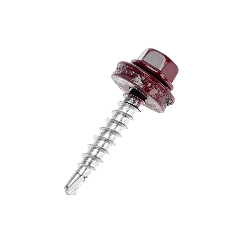 

Шурупы кровельные Kranz 4 8x29 окрашенные RAL 3005 250 шт. в упаковке